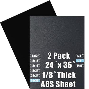 Imagem de Folha de plástico ABS Pinziren de 3 mm de espessura 60x90cm (pacote co