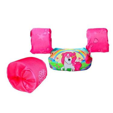 Imagem de Boia colete salva-vidas infantil menina com boia auxiliar  - SEA KIDS