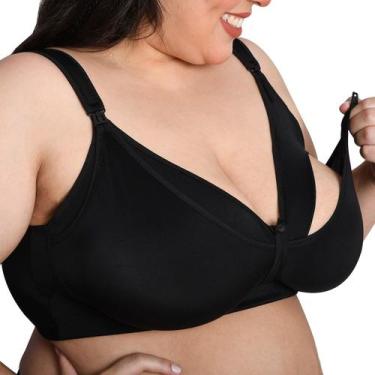Imagem de Sutiã Amamentação Plus Size Gestante Alça Almofadada em Poliamida - Li
