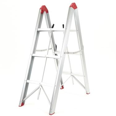 Imagem de Escada Dobrável Ultracompacta de Alumínio com 6 Degraus