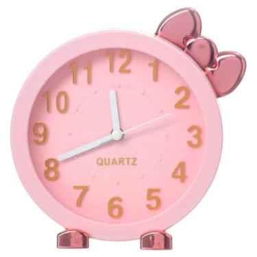 Imagem de Relógio De Mesa Infantil Despertador Decorativo Quarto 333 (Rosa)
