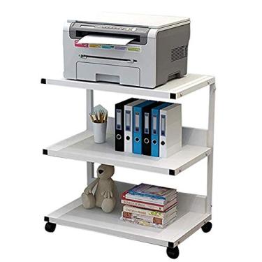 Imagem de Suportes de impressora multicamadas para arquivos, acabamento de escritório, estante de livros, prateleira de impressora, rack multifuncional, desktop, computador, suporte simples, organizador de