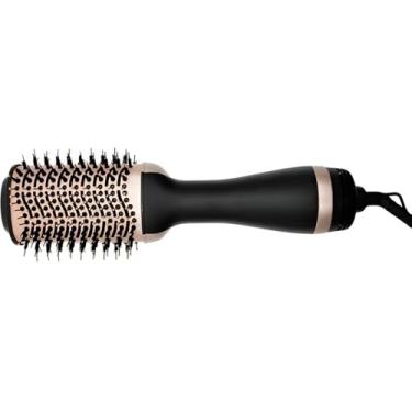 Imagem de Escova Secadora Modeladora 3 em 1, 1000W, Cabo Giratório 360°, 3 Níveis de Temperatura, Formato Oval, Cerâmica, 32,5x6x11cm, 220V