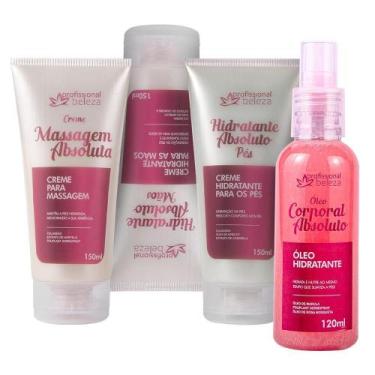 Imagem de Kit Hidratante Corporal Absoluto Com Colágeno 4 Itens - Profissional B