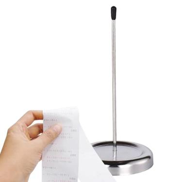 Imagem de Suporte de recibos | Garfo reutilizável – visor protetor de garfo de metal, equipamento de armazenamento para hotel, restaurante, cozinha, escritórios