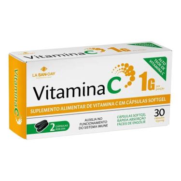 Imagem de Vitamina C 30 Cápsulas La San Day-Unissex