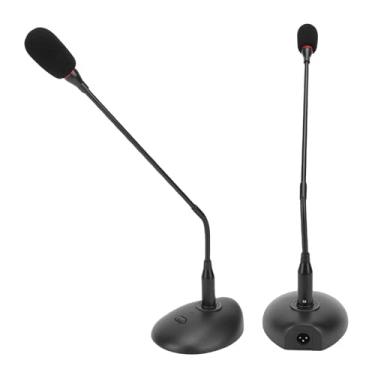 Imagem de Generic Microfone de Conferência Com Fio, Microfone Condensador Cardióide Flexível de Pescoço de Ganso Com Base e Tecla Liga/desliga, Plugue Macho XLR Padrão de 3 Pinos para Reuniões,