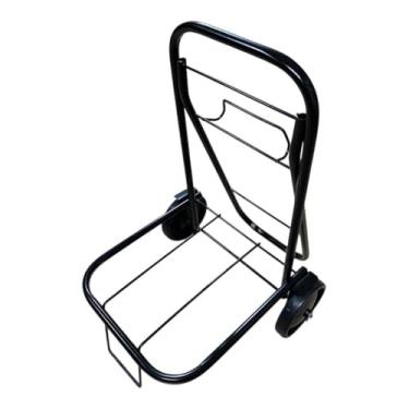 Imagem de Carrinho Maleiro Dobrável – Dobrável, Ideal para Feira e Transporte de Cargas(PRETO)