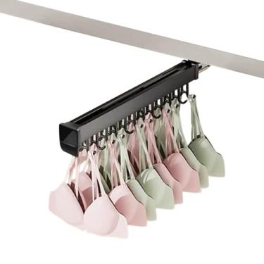 Imagem de Hhsdyl Varão Extensível Cabide Roupeiro, Barra Deslizante Cabides Roupa Cabide Ajustável para Calças Suporte Robusto Armazenamento Roupas,41cm