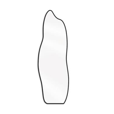 Imagem de Espelho Corpo Inteiro Orgânico 110x50cm Sala Quarto(Preto)