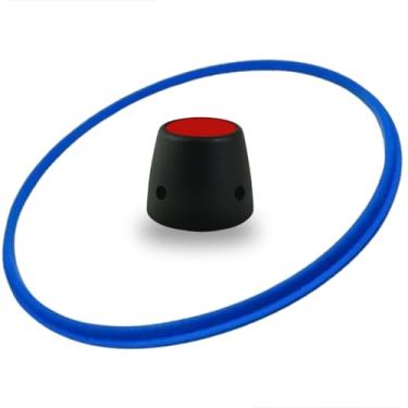 Imagem de Kit Anel de Segurança Borracha de Siicone Azul + Peso 4,5Lts Para Panela De Pressão