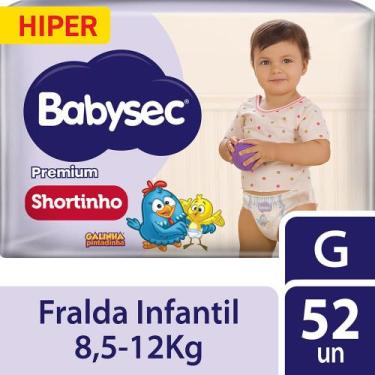 Imagem de Fralda Babysec Galinha Pintadinha Shortinho Hiper G 52 Unids, G, 48