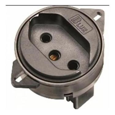 Imagem de Tomada De Piso 10A 2P+T Preta - 9774-8 B-lux - Blux
