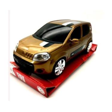 Imagem de Brinquedo Carro Carrinho Miniatura Uno - Roma Brinquedos, Dourado