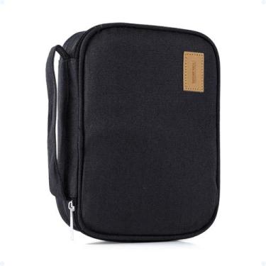 Imagem de Estojo Escolar Organizador Jumbo Box Com Divisórias Grande - Hxt, Pret