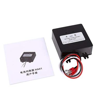 Imagem de Equalizador de bateria, solar, equilíbrio de tensão inteligente para baterias de chumbo-ácido, preto 70x70x27mm, 1 peça