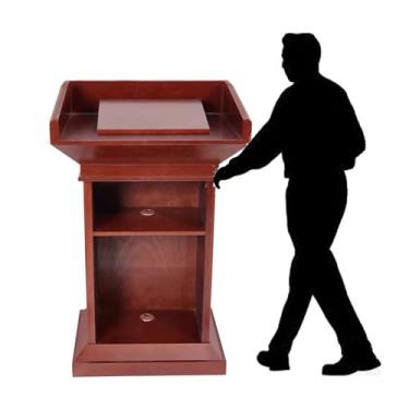 Imagem de Púlpitos para Igrejas Púlpito Multifuncional Púlpito de Madeira Maciça Premium Suporte de Pódio Recepção de Clientes Pódios Suporte de Mesa de Madeira Púlpitos de Igreja Púlpitos de Chão Recepção do