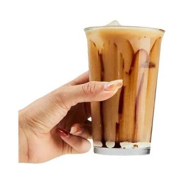 Imagem de Copo De Café De Vidro Transparente, Caneca Para Latte, Copo Para Suco 