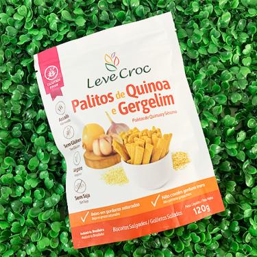 Imagem de Kit 2X: Biscoito Palito Quinoa/Gergelim SG Leve Crock 120g