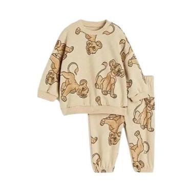 Imagem de Conjunto Infantil De Outono Para Meninas Com Camiseta E Calças Estampa