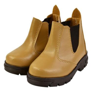 Imagem de Botina Infantil Jequinha Menino Elástico Bege - Raniel Calçados, 24