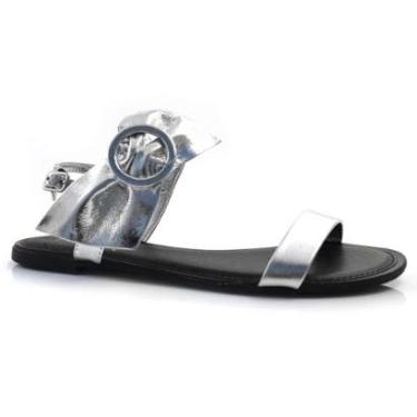 Imagem de Sandália Rasteira de Couro Feminina Suzzara 487-7726-Feminino