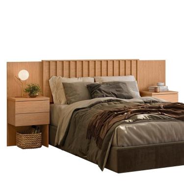 Imagem de Cabeceira Casal Queen ou King Olinda C 2 Mesas de Cabeceira