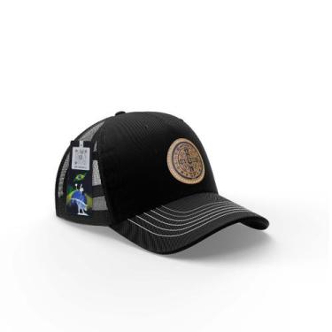 Imagem de Boné Masculino Country Trucker Medalha de São Bento DuAgro, Preto, Adu