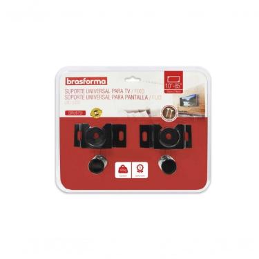 Imagem de Suporte para TV Brasforma SBRUB759 Fixo Universal para Telas de 10 a 85 Polegadas com Instalação em Parede Preto