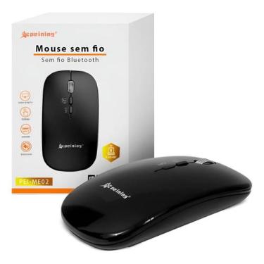 Imagem de Mouse Home Office Moderno Ultrafino Sem Fio Recarregável Cor Preto - p