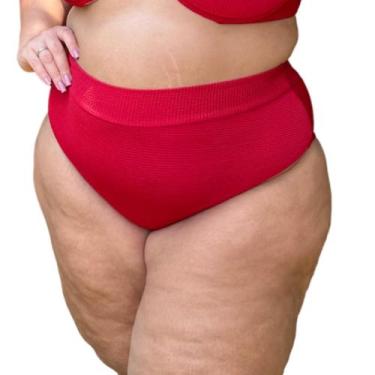 Imagem de Calcinha Avulsa Plus Size Hot Pants Canelado - Califórnia Brasil, Bord