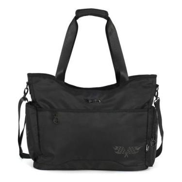 Imagem de Bolsa Maternidade Mamãe Bebê Original Hot Wheels Meninos, Preto