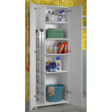 Imagem de Armário Para Lavanderia Multiuso 2 Portas Alto Dispensa - ClickForte