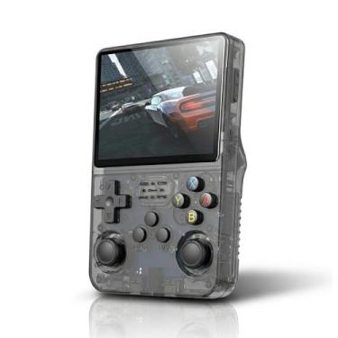 Imagem de Console Portátil R36S 64GB Tela IPS 3.5 Polegadas Sistema Linux Quad-c