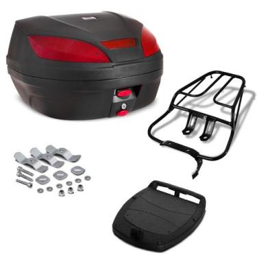 Imagem de Baú Bauleto De Moto 52 Litros Com Bagageiro Titan 150 2004 2005 2006 2