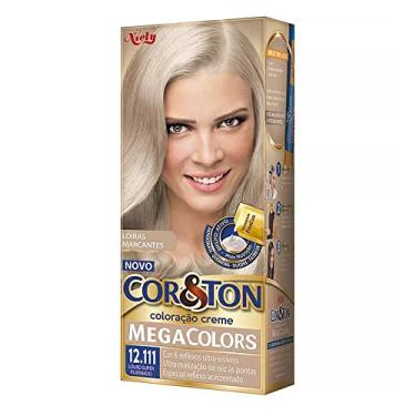 Imagem de Kit Tintura Mega Colors Cor & Ton 12.111 Louro Super Platinado 180 G, Niely