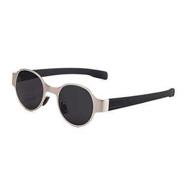 Imagem de Óculos de sol redondos estilo masculino feminino vintage polarizado óculos de sol retrô óculos de sol gafas de sol uv400 tons, 6 sem estojo, tamanho único