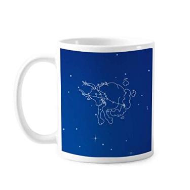 Imagem de Star Universe Caneca com estampa de constelação de touro cerâmica xícara de porcelana de café louça