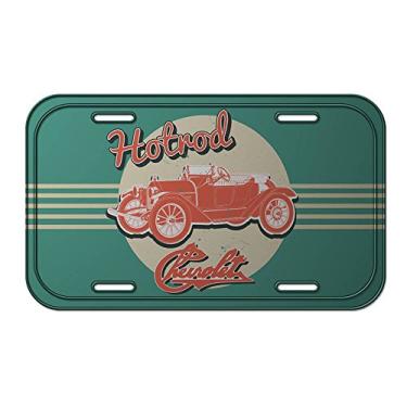 Imagem de Placa de Parede GM Jalopy Hotroad Listras Verde em Metal - Urban - 30x15 cm