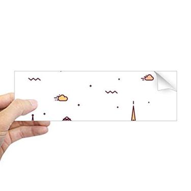 Imagem de DIYthinker Adesivo de para-choque retangular com estampa de marco plano Vienna Áustria para notebook decalque de janela