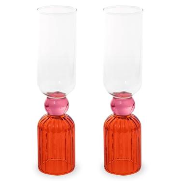 Imagem de ban.do Conjunto de 2 taças de coquetel fofas de 187 g para adultos, taças exclusivas de coquetel de vinho e champanhe, copos estéticos para carrinho de bar, Tipsy Turvy