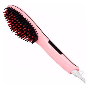 Imagem de Escova Magic Alisadora Com Lcd- Digital - Bivolt - Rosa