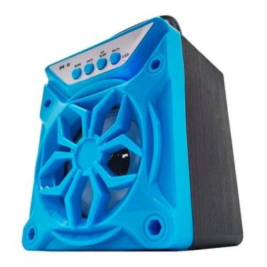 Imagem de Mini Caixa de Som Speaker Bluetooth Portátil Rádio Entrada Pendrive e 