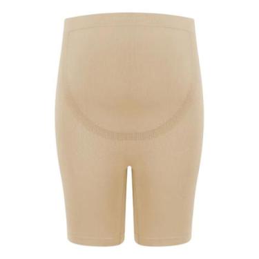 Imagem de Bermuda Loba Lupo Boxer Box Gestante Gravidez Sem Costura, P, Creme