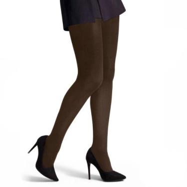 Imagem de 2 Meias Calça Selene Feminina Básica Opaca Fio 40 Adulto De Poliamida 