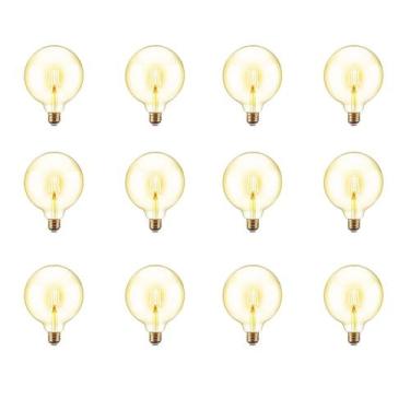 Imagem de Lampada Led Multifilamento 30W Kit 12 Unidades 380lm Decoraçao Vintage
