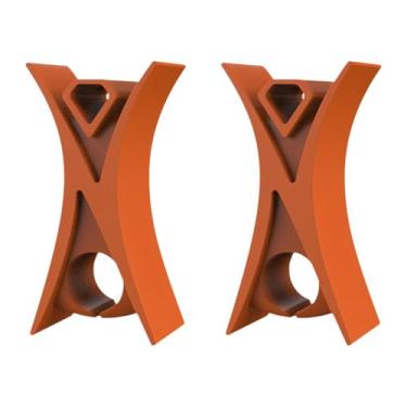 Imagem de Luwecf 2x Rolha de Arco de Violino para Iniciantes Acessórios de Instrumento Resistentes Aprendizagem Leve Acessório de Auxílio Ao Ensino Peças de Violino, laranja