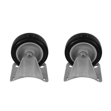 Imagem de Kit 2 Rodízios 412 BP com Placa Fixa Sem Trava para 65Kg - Schioppa