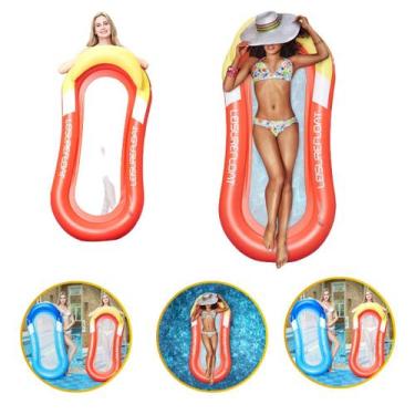 Imagem de Boia Colchão Inflável Praia Piscina Grande Deitar Encosto  - Arca dist