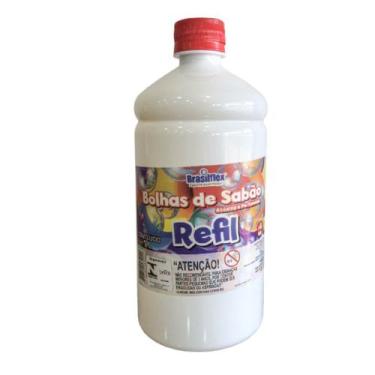 Imagem de Sabão Líquido Refil para Bolhas de Sabão 1 Litro Brasilflex